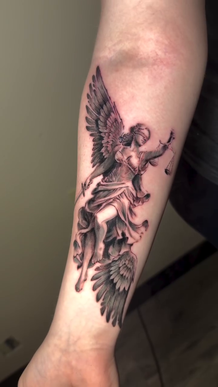 Tattoo by @mom_tats — realism, black_and_grey