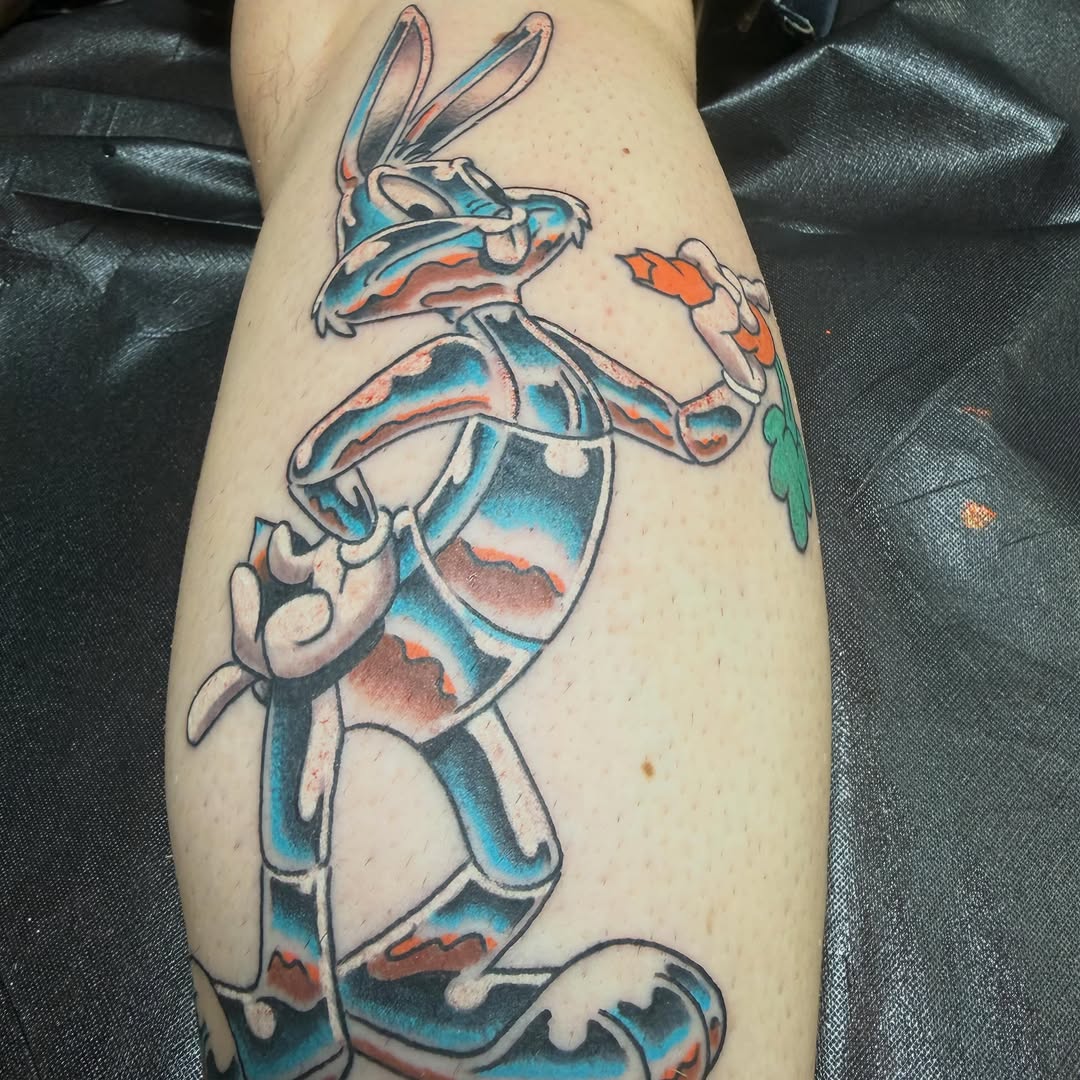 Tattoo by @cyborgbrains — new_school