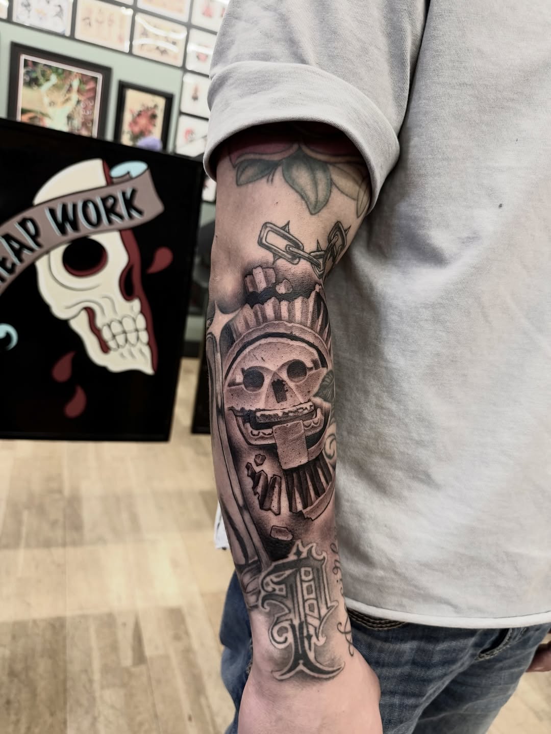 Tattoo by @marcusmartineztattoo β chicano, black_and_grey