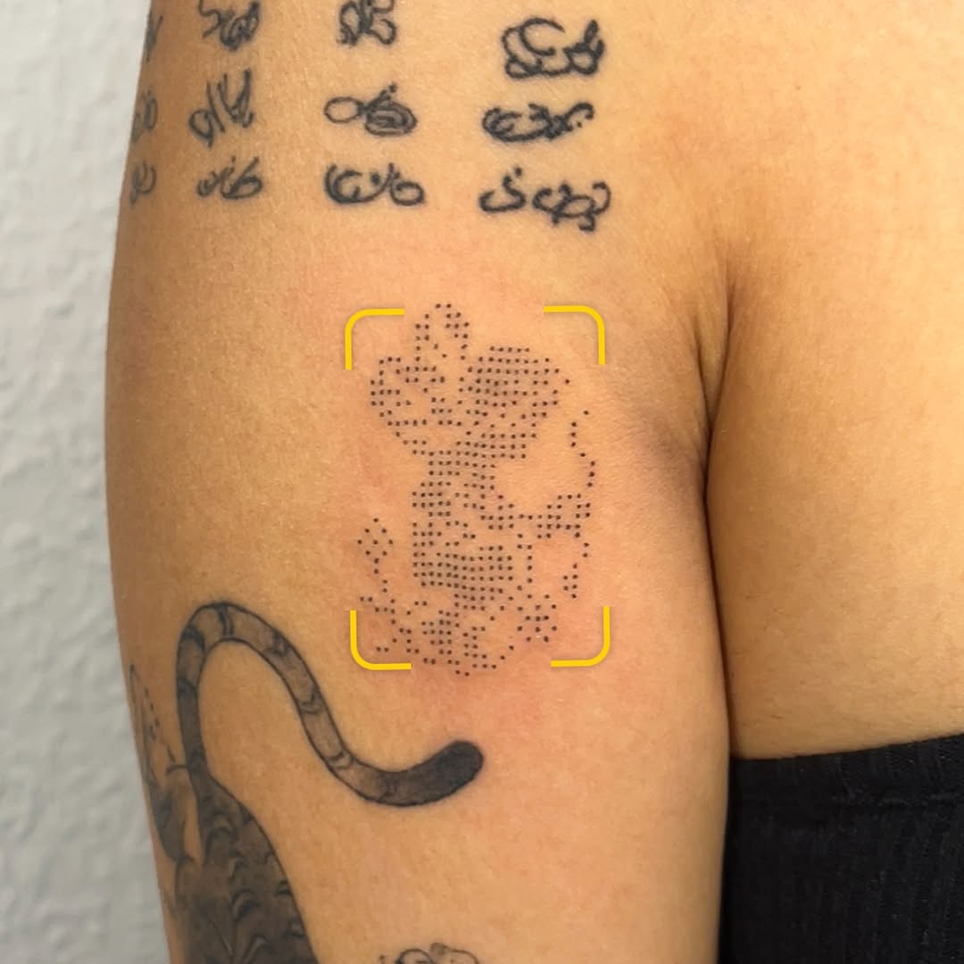 Tattoo by @toughbutton.tats — dotwork, illustrative