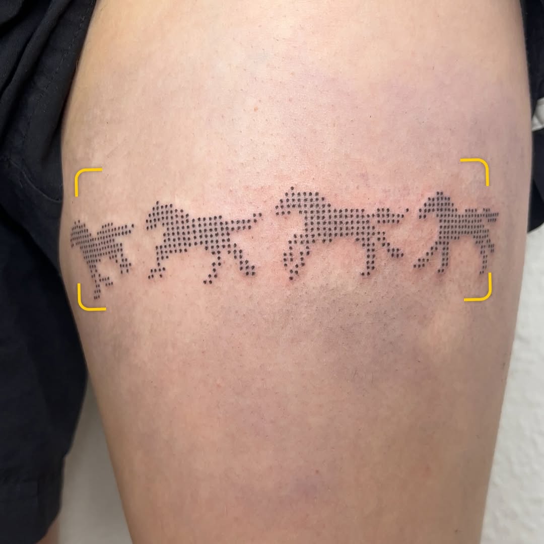 Tattoo by @toughbutton.tats — dotwork, illustrative