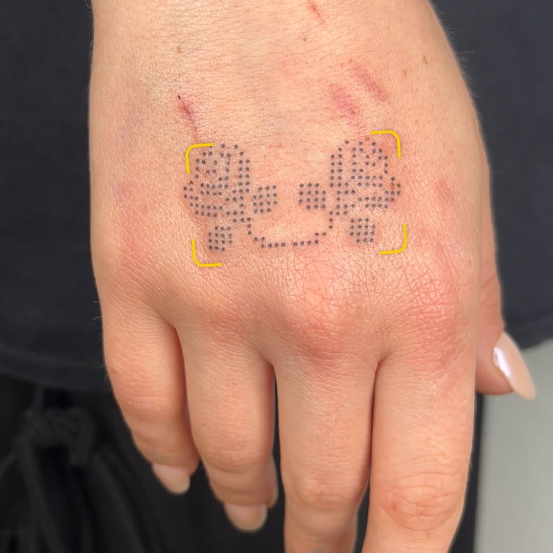 Tattoo by @toughbutton.tats — dotwork, minimalist