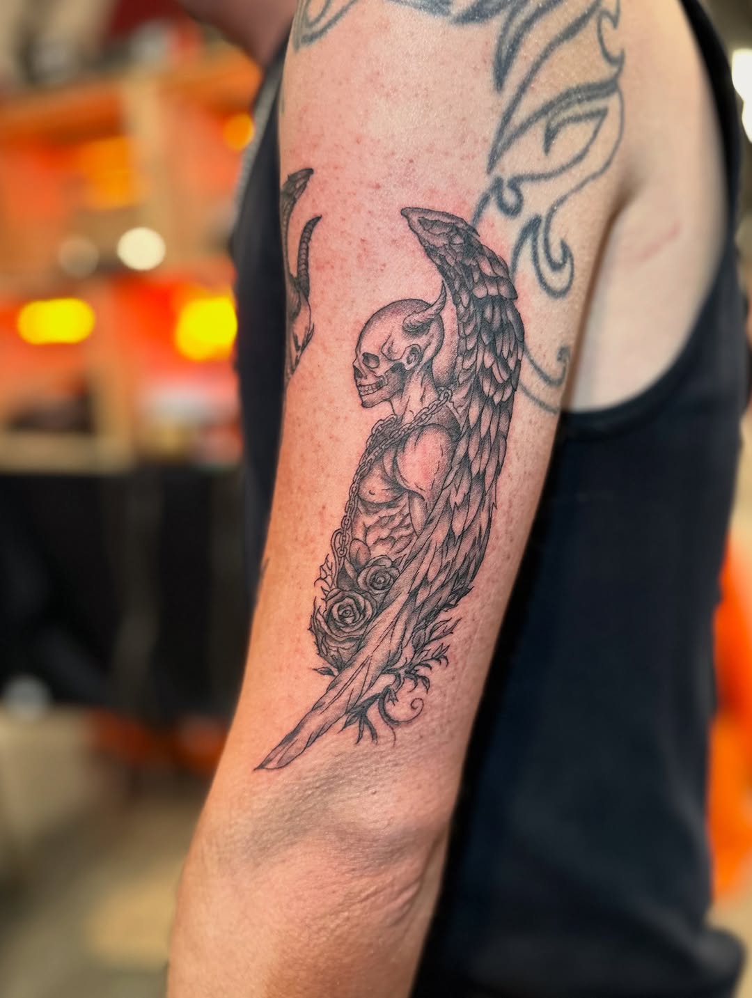 Tattoo by @jordan.piro.tattoo — dark_realism, black_and_grey