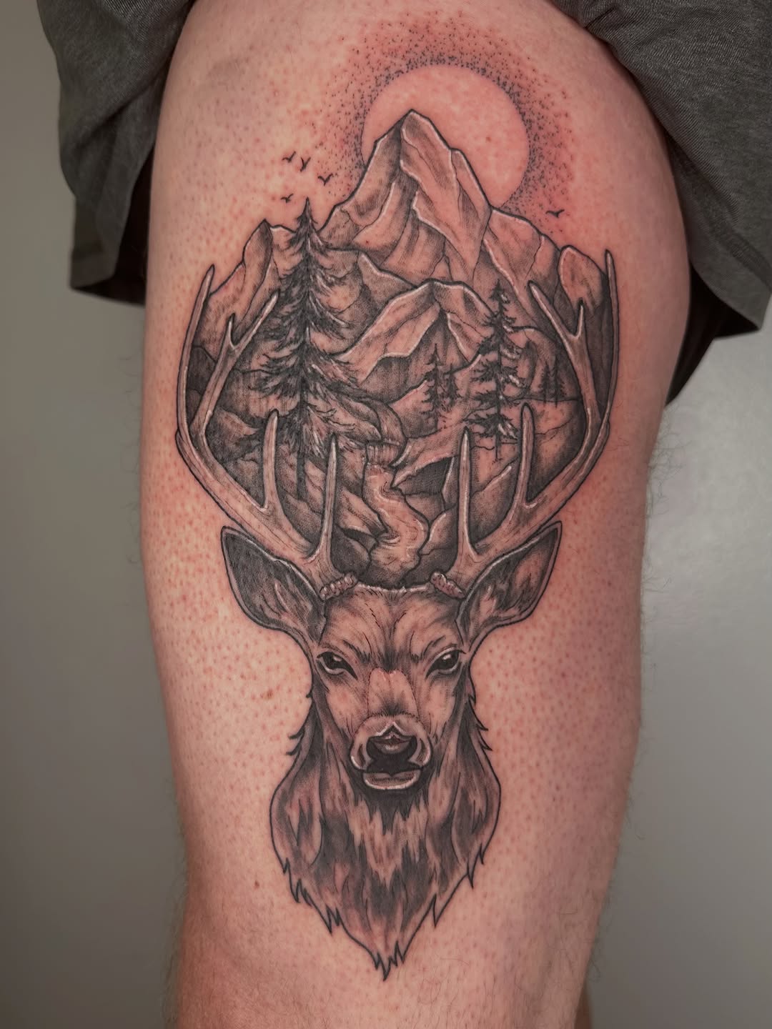 Tattoo by @persephoneink.co — illustrative, black_and_grey