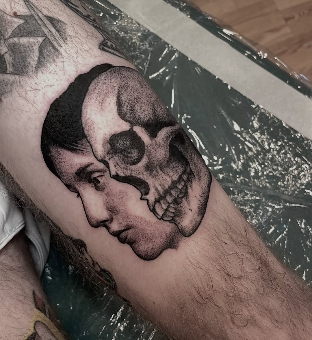 Tattoo by @ianspong — black_and_grey, realism