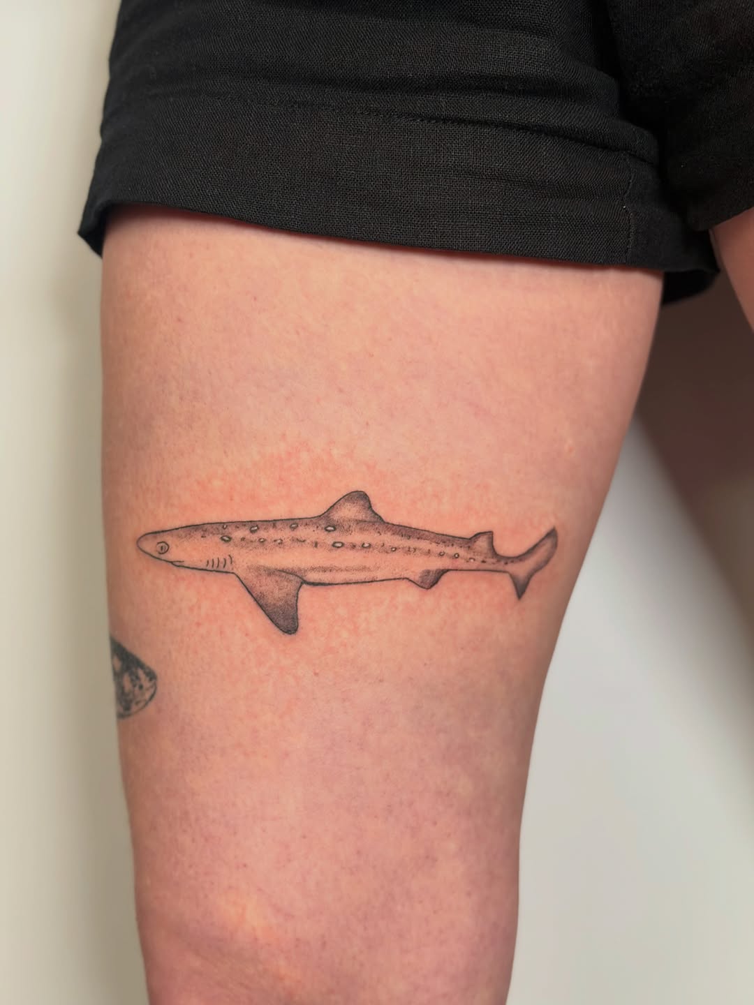 Tattoo by @pokedbylaskie — black_and_grey