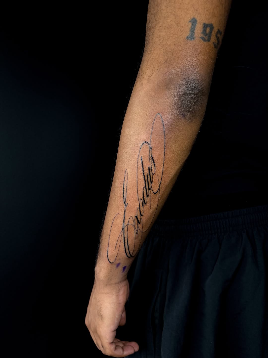 Tattoo by @ink.byav — lettering_script, fine_line