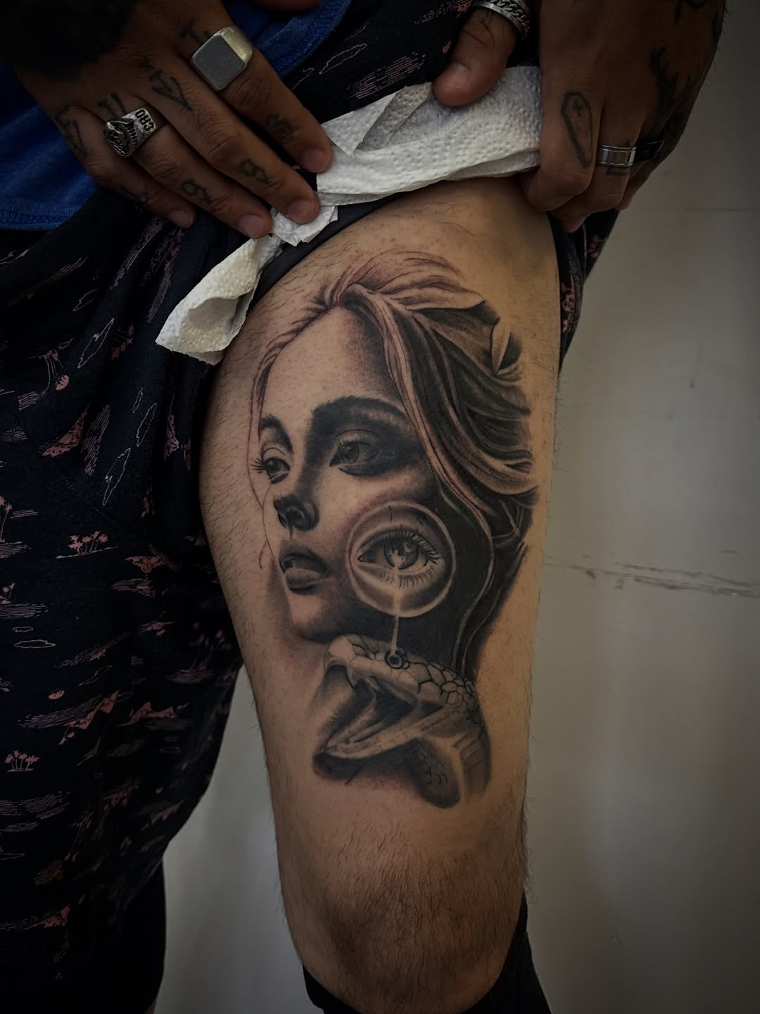 Tattoo by @irishmatt_tattoo — realism, black_and_grey