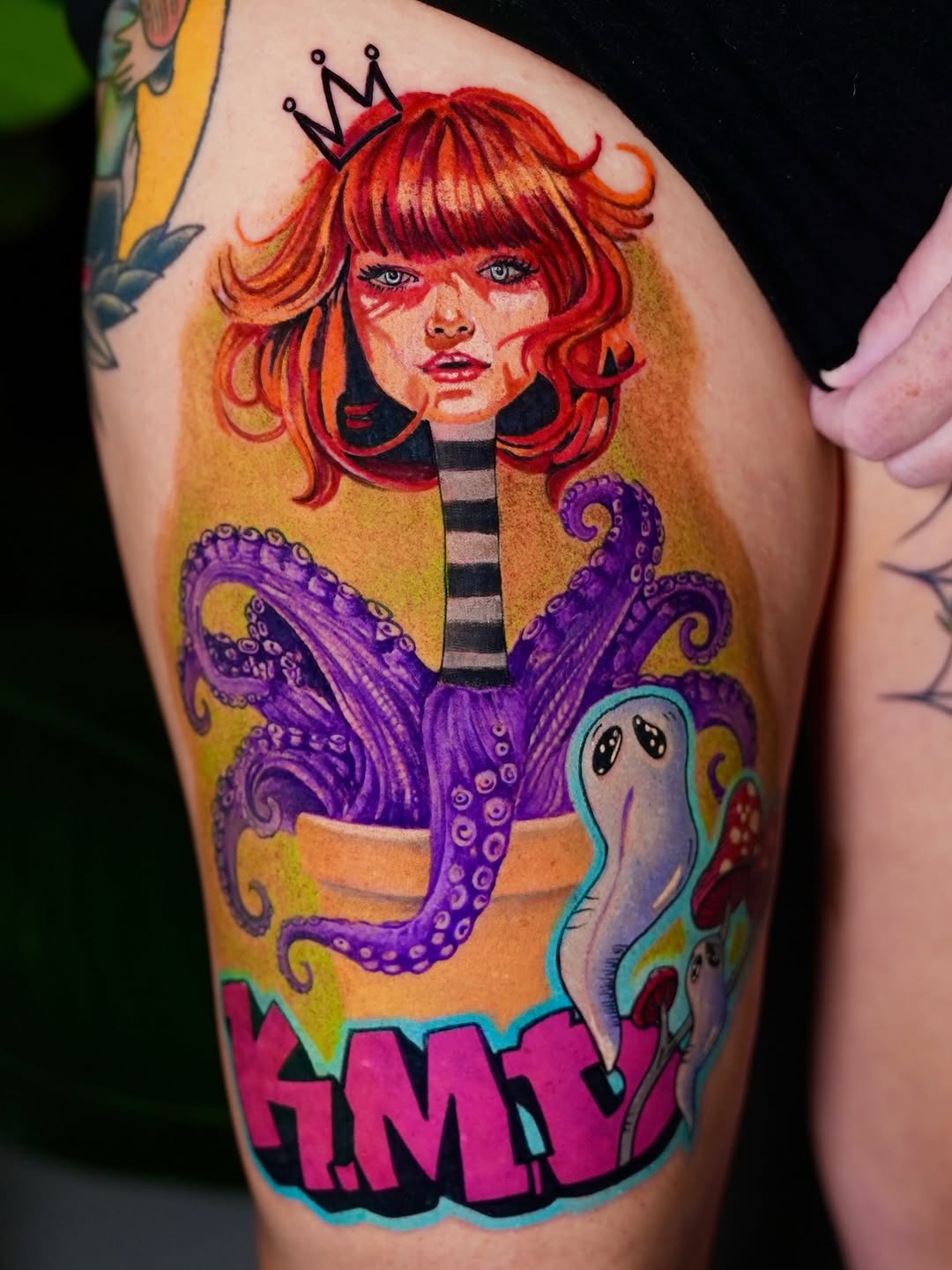 Tattoo by @locodharma — new_school, trash_polka