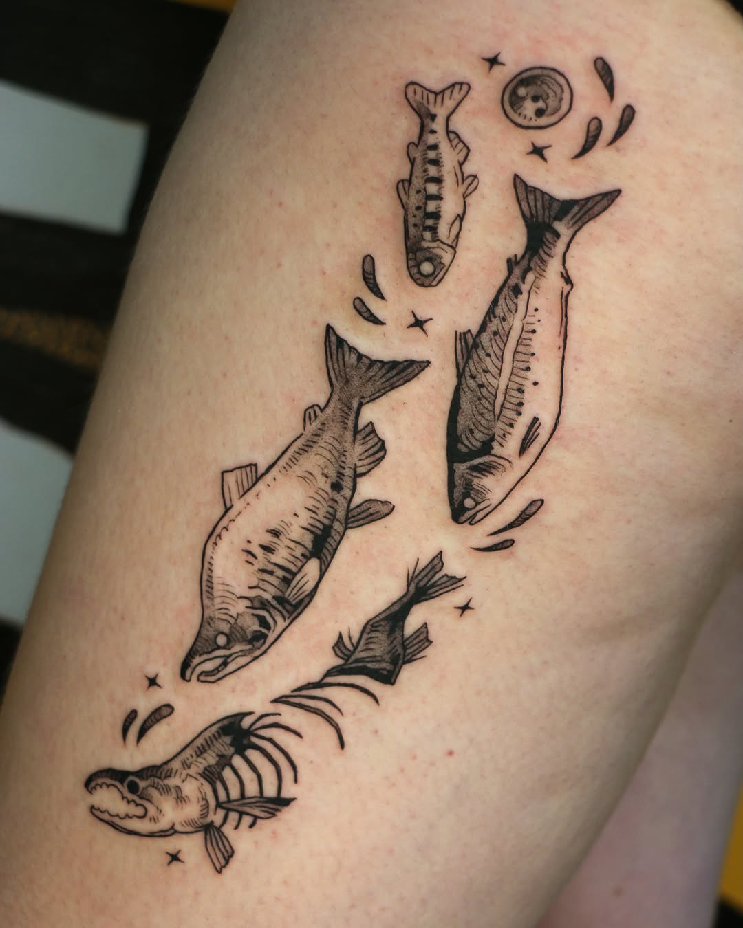 Tattoo by @baldpeaches — black_and_grey, illustrative