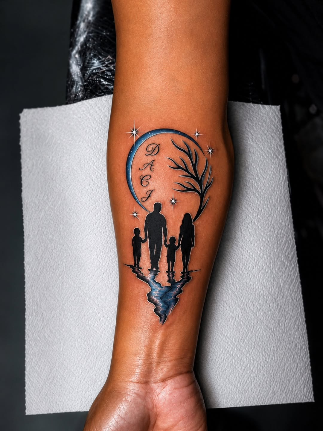 Tattoo by @tattokai2324 — black_and_grey, lettering_script