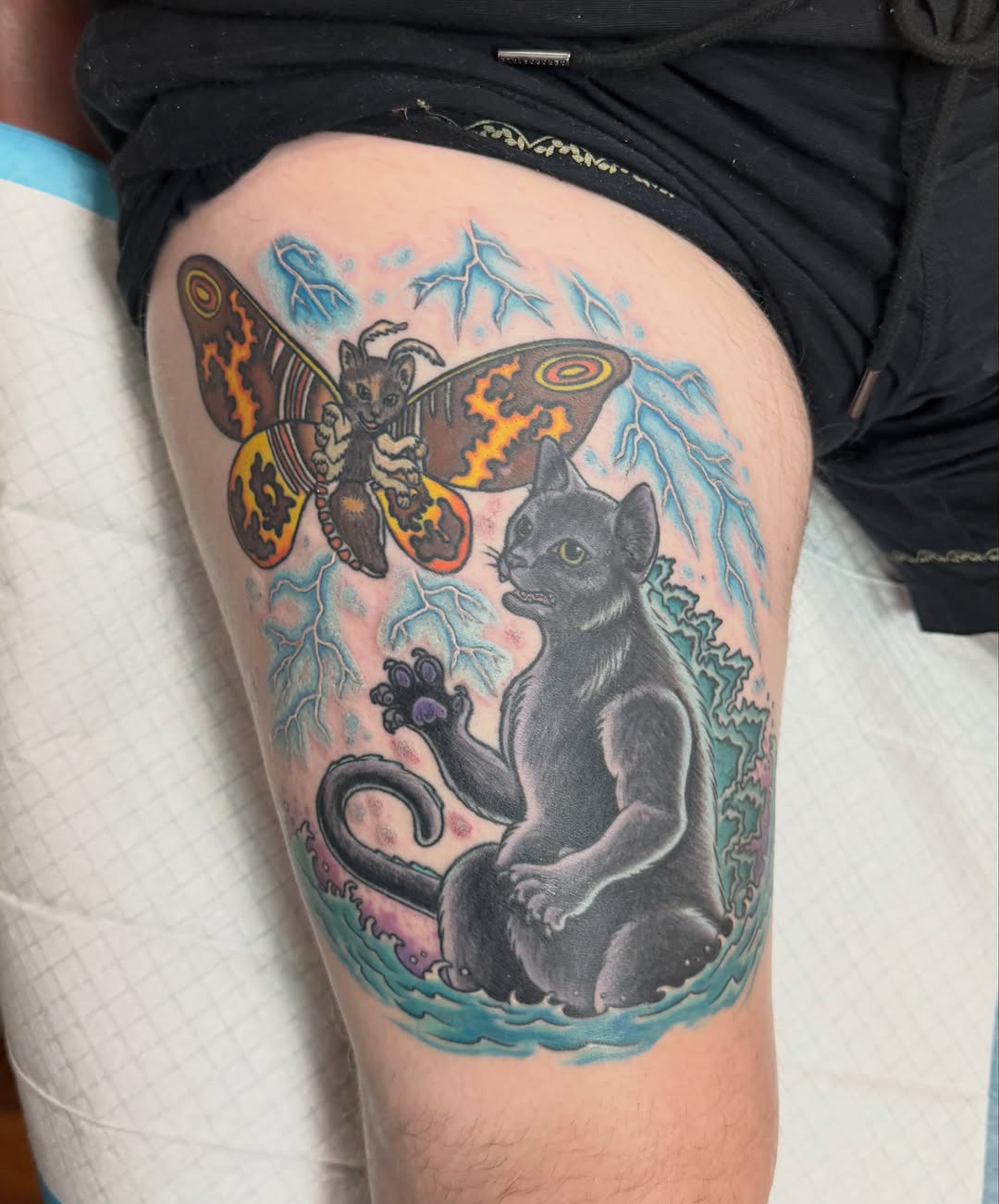 Tattoo by @lizglitztattoo — illustrative, new_school