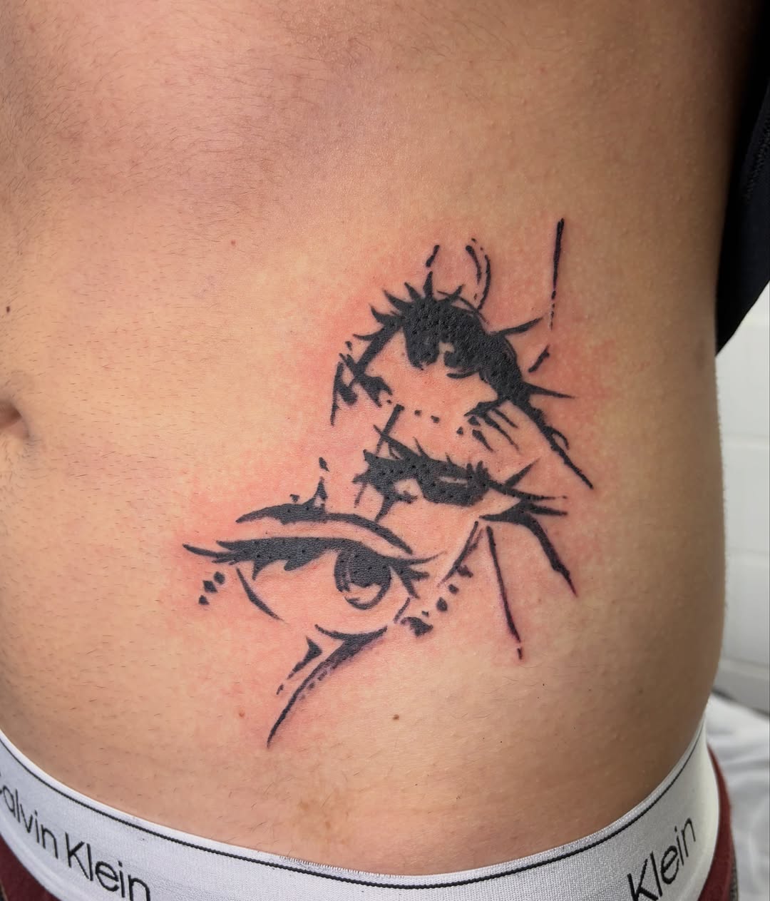 Tattoo by @mushypokes — blackwork, sketch
