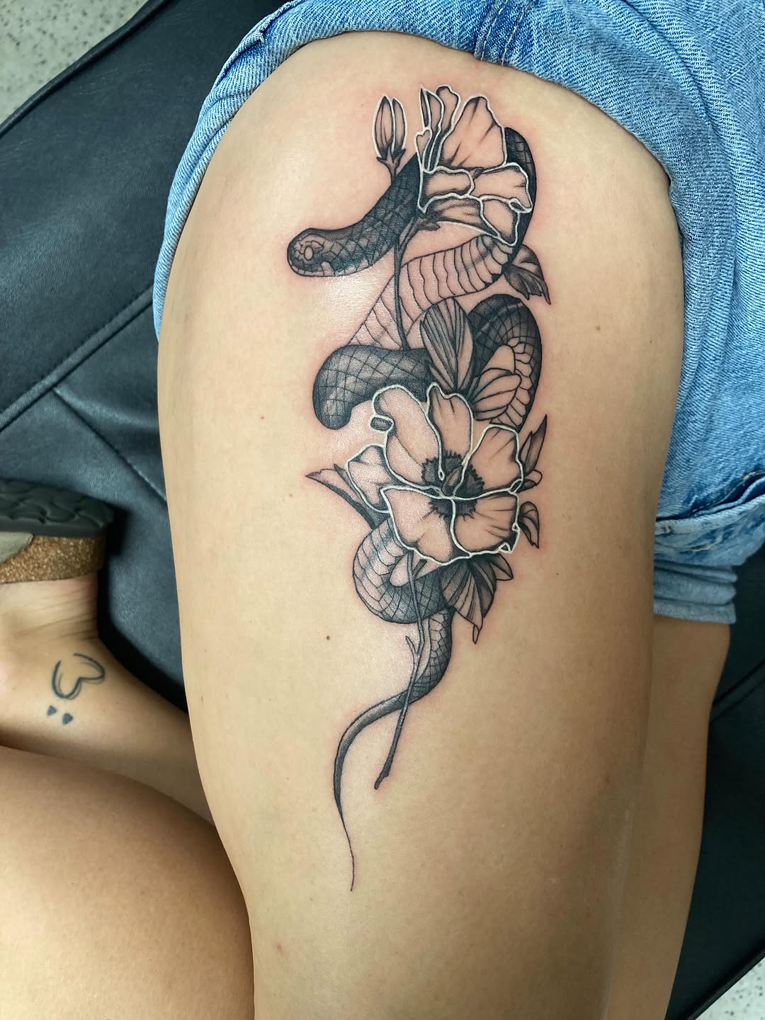 Tattoo by @madtimtattoos — black_and_grey