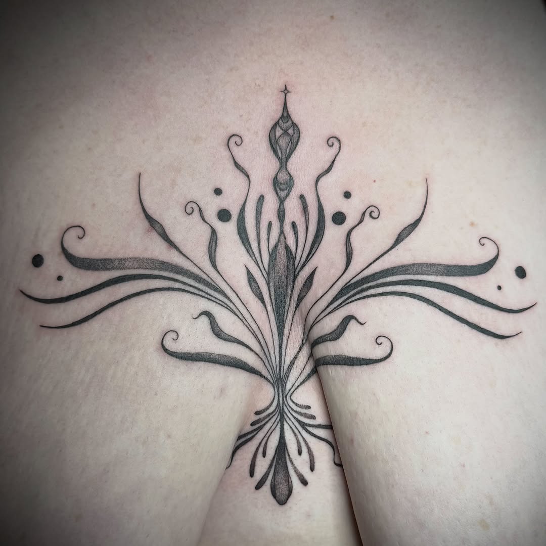 Tattoo by @rosie.tattoo — ornamental, dotwork