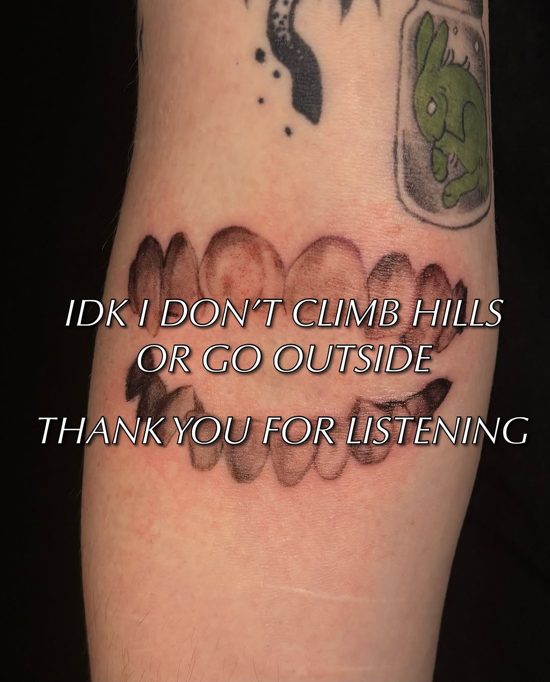 Tattoo by @jnctattoos — lettering_script, black_and_grey