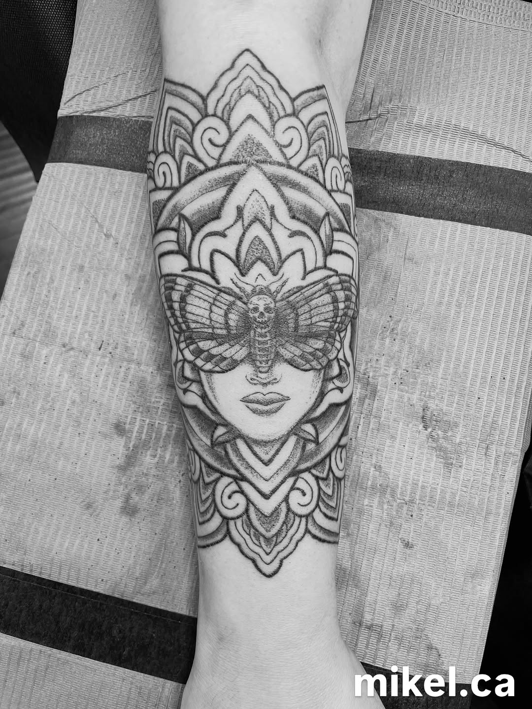 Tattoo by @mikel_tattoosangha — blackwork, dotwork
