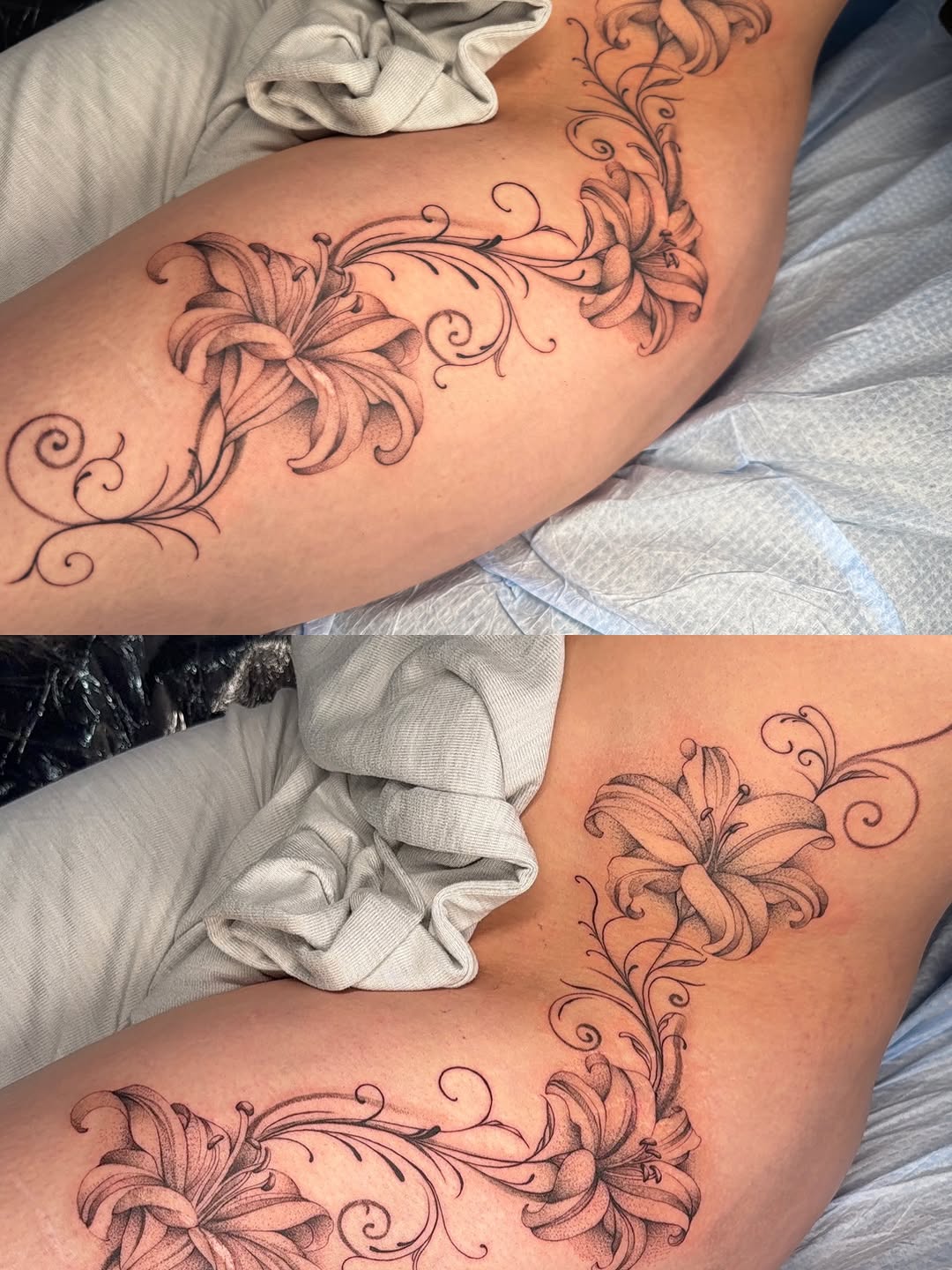 Tattoo by @sewnonyou — black_and_grey, illustrative