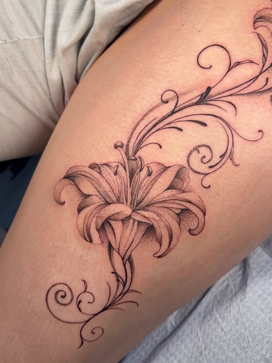 Tattoo by @sewnonyou — fine_line, black_and_grey