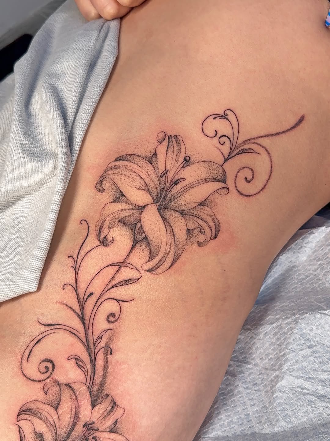 Tattoo by @sewnonyou — illustrative, black_and_grey