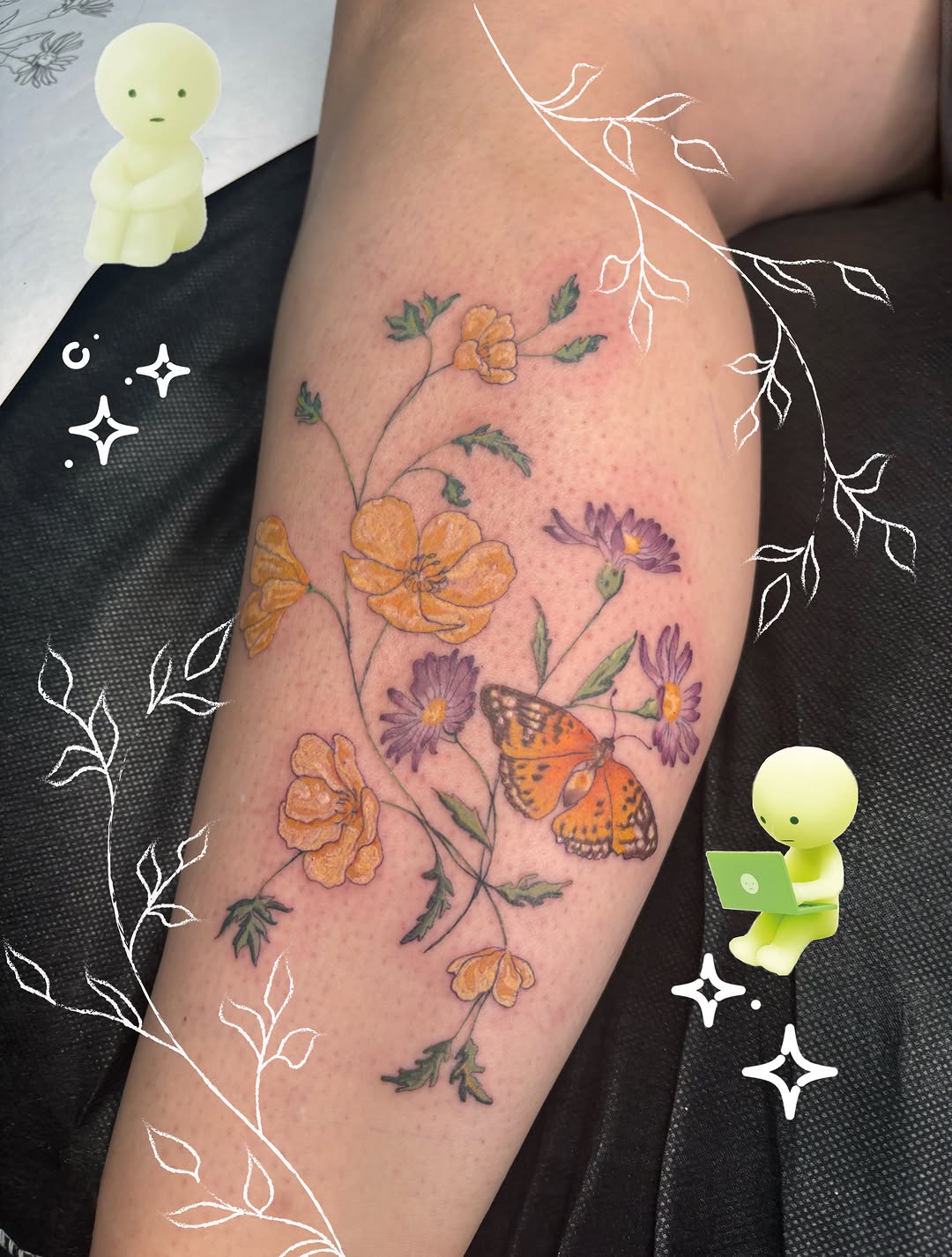 Tattoo by @fernwilds_tattoo โ fine_line, watercolor