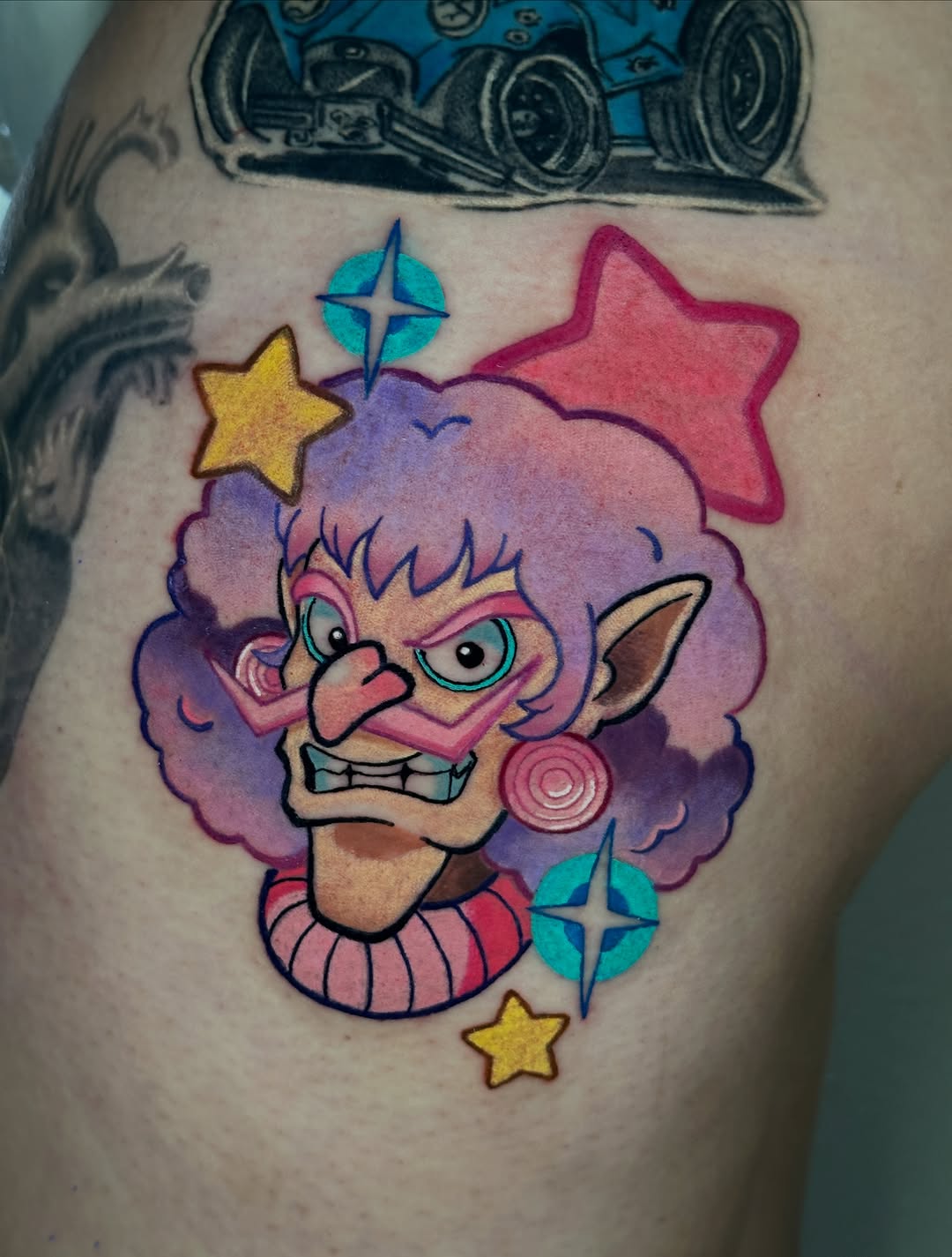 Tattoo by @dhughestattoos — illustrative, new_school