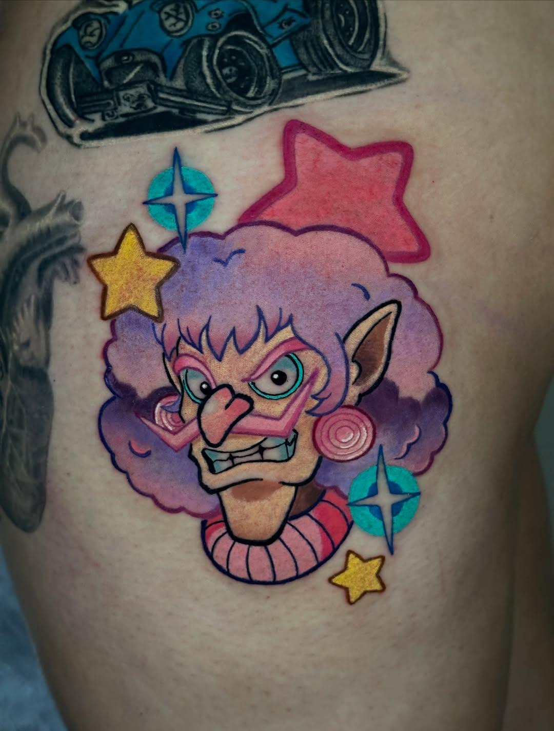 Tattoo by @dhughestattoos — illustrative, new_school