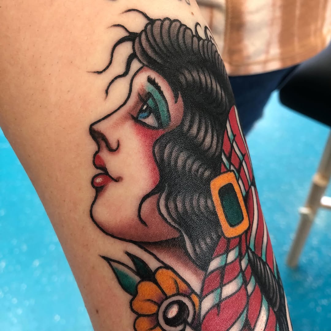 Tattoo by @mattklass — american_traditional, illustrative