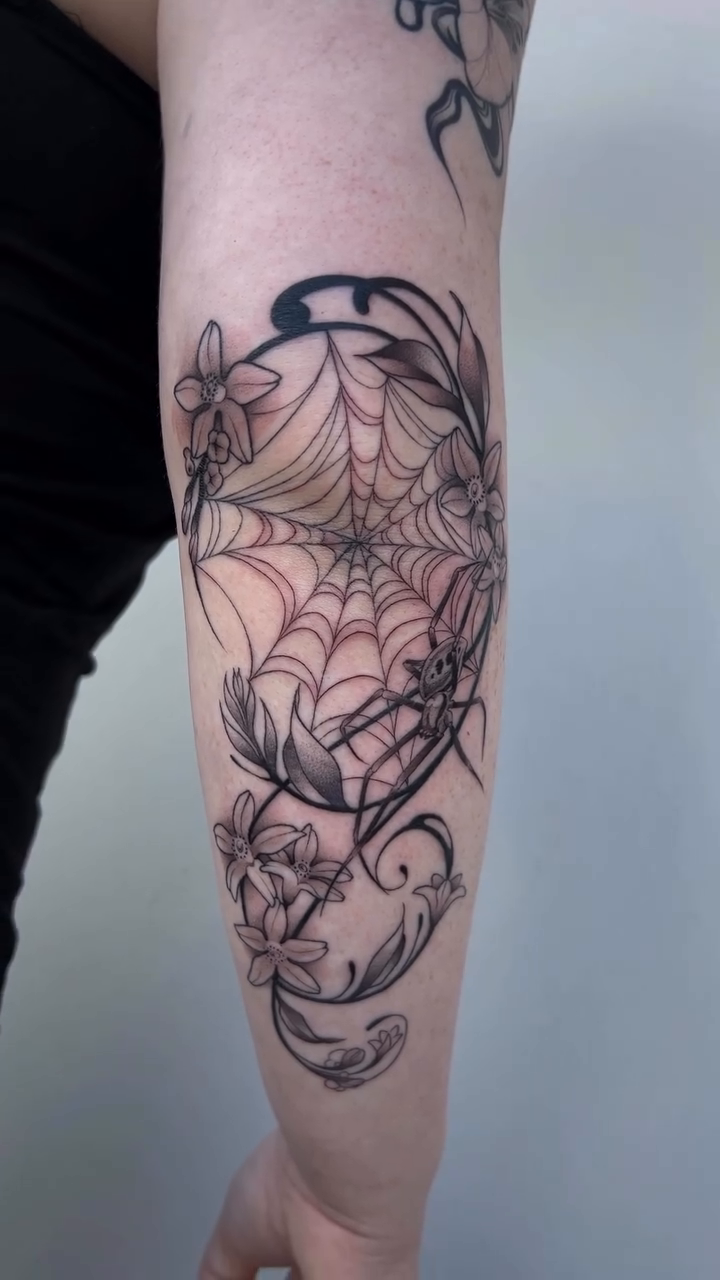 Tattoo by @baby.bat.tat — black_and_grey, fine_line
