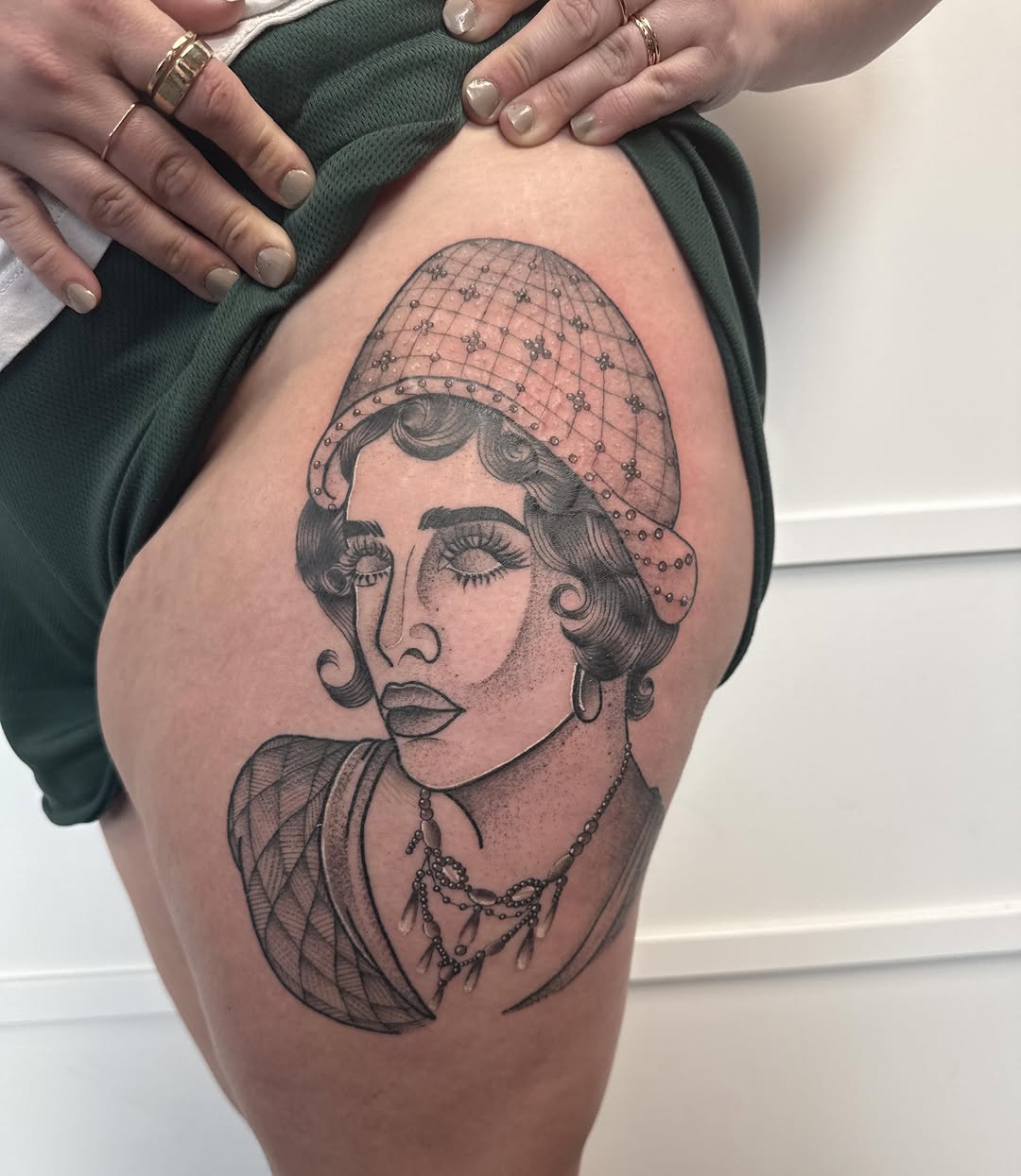 Tattoo by @inkedbydelaney — black_and_grey, chicano