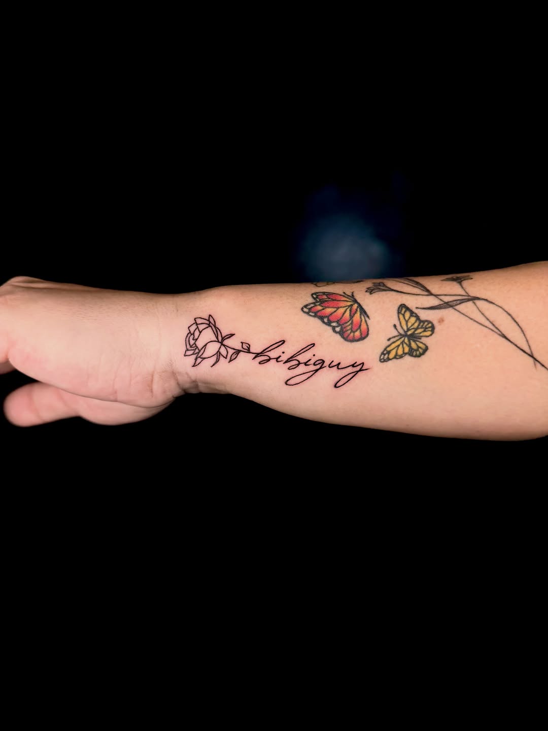 Tattoo by @inqed_tattoo β fine_line, lettering_script