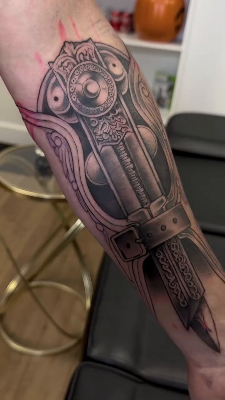 Tattoo by @ink.crack โ black_and_grey, realism