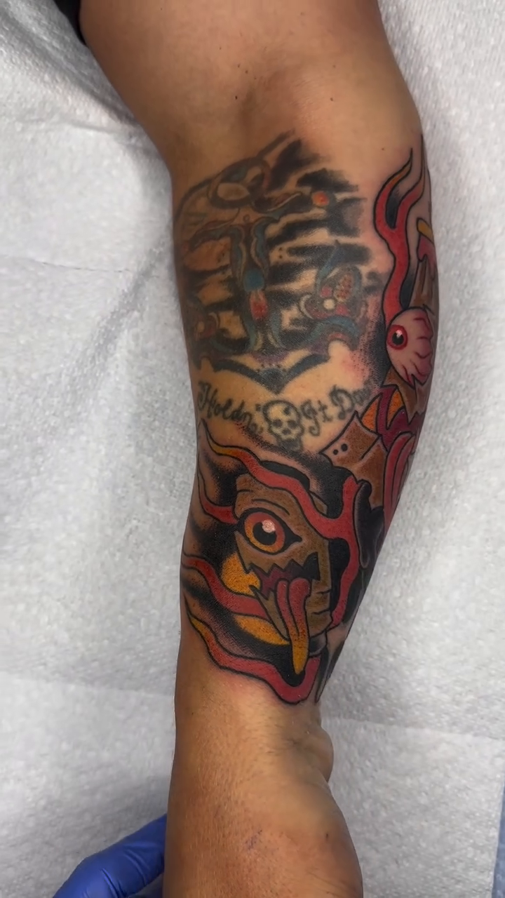 Tattoo by @gnome_an — neo_traditional, japanese_irezumi