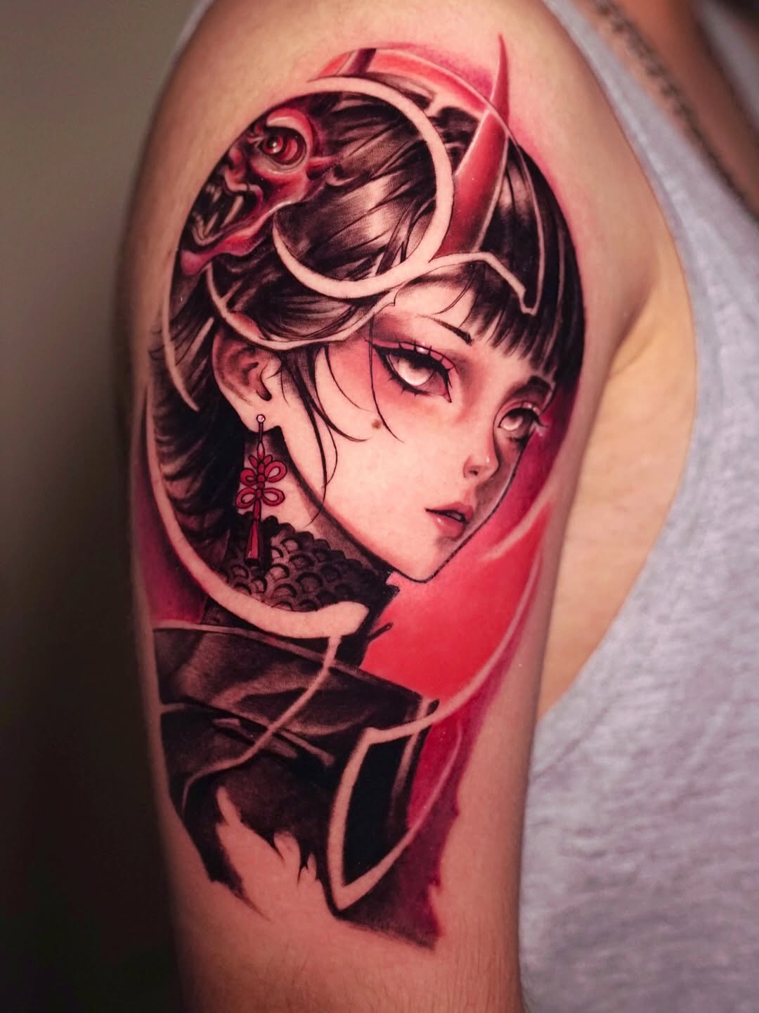 Tattoo by @anacatt.tattoo — anime, realism