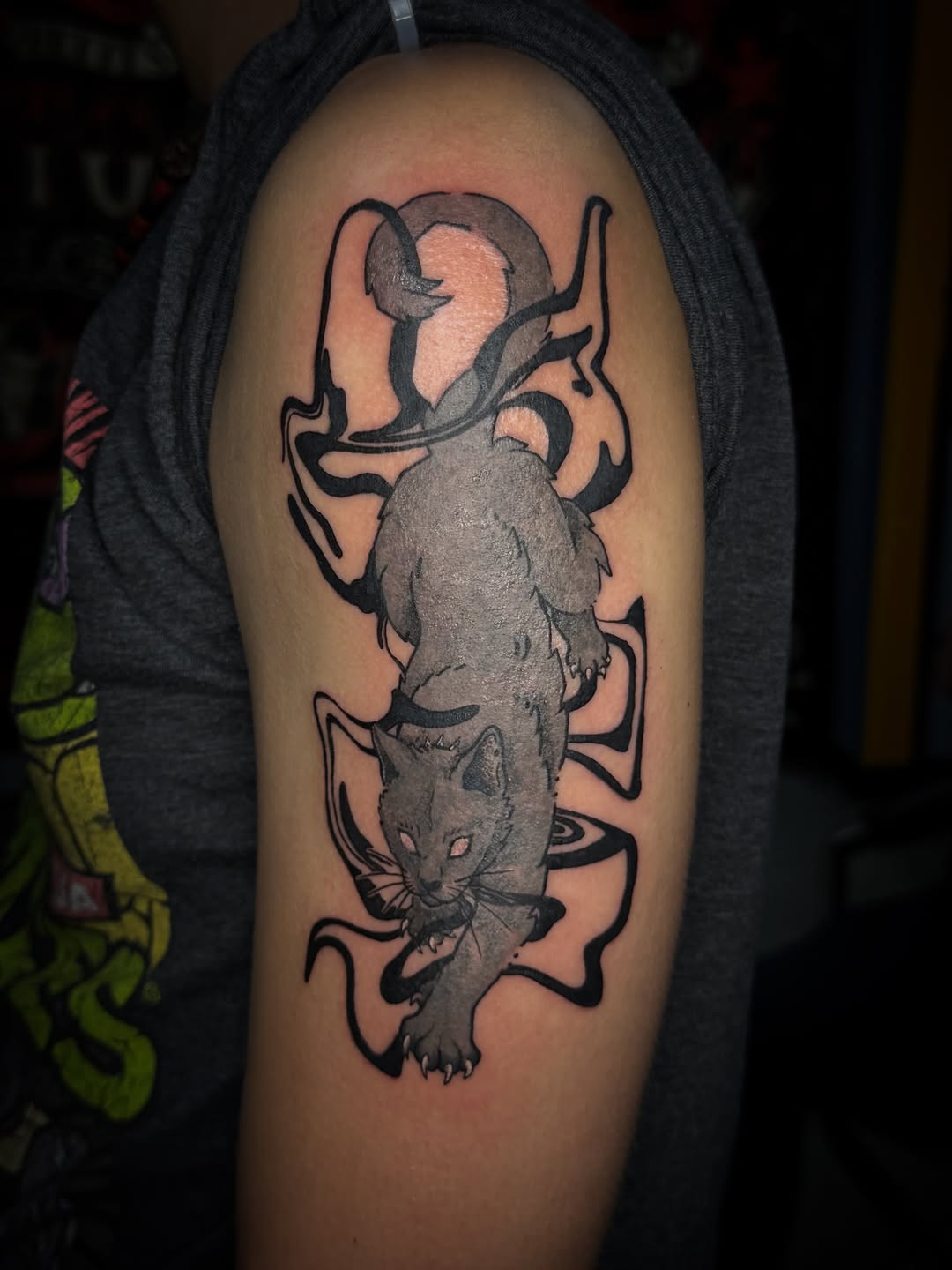 Tattoo by @sketched18 — black_and_grey
