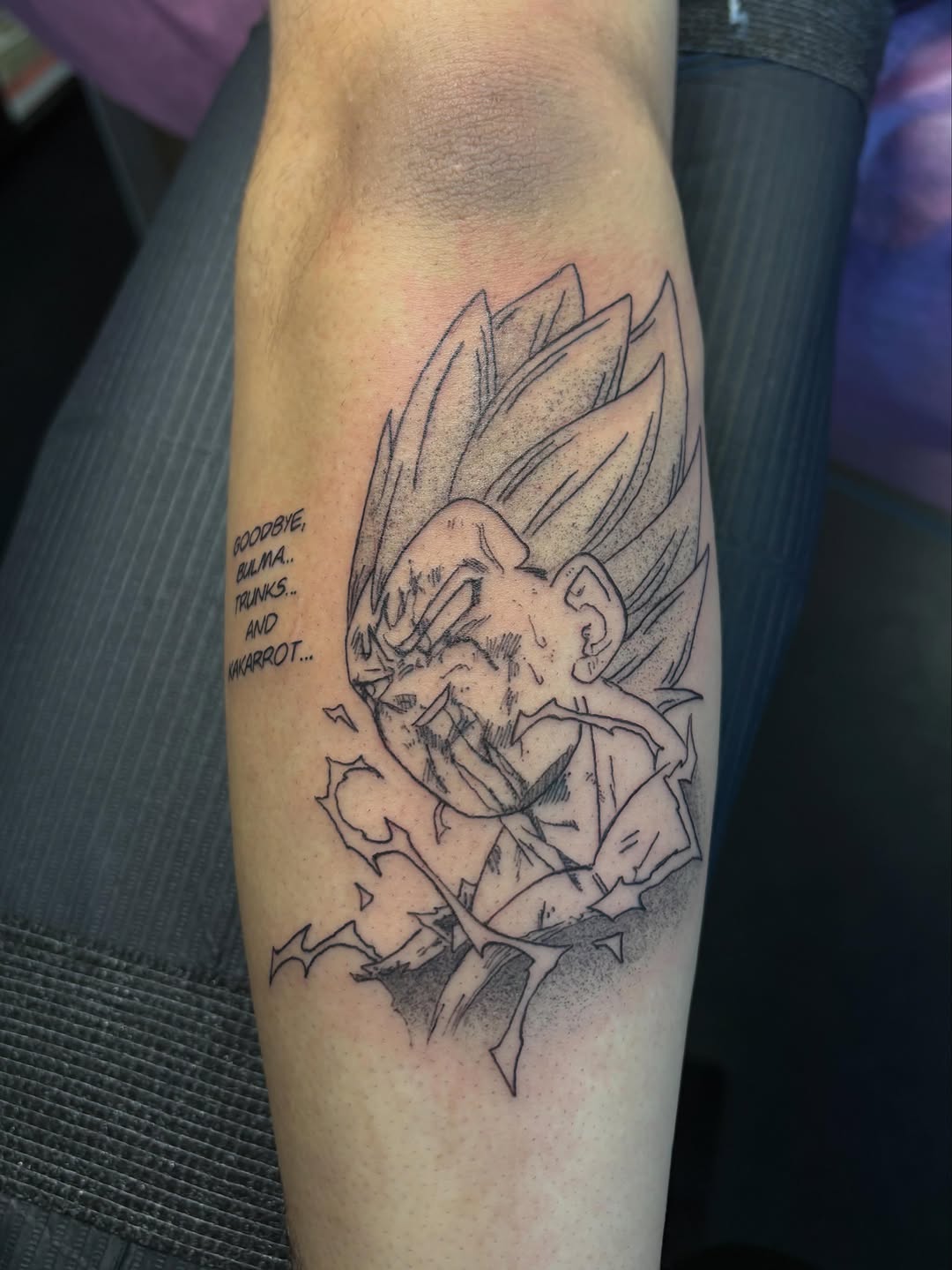 Tattoo by @aeipathy.tattoo β anime, lettering_script