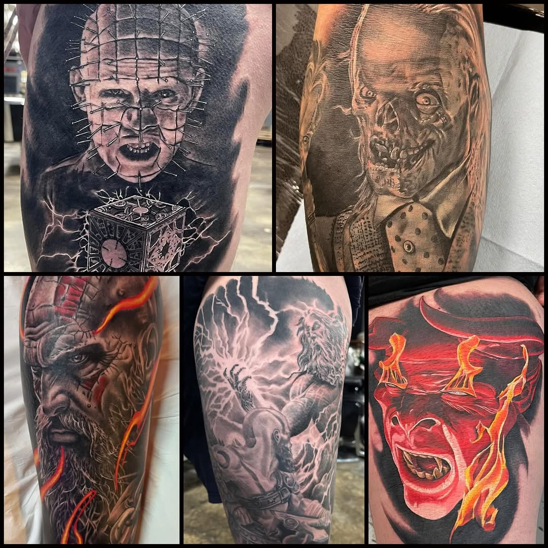 Tattoo by @travisbrowntattoos — realism, black_and_grey