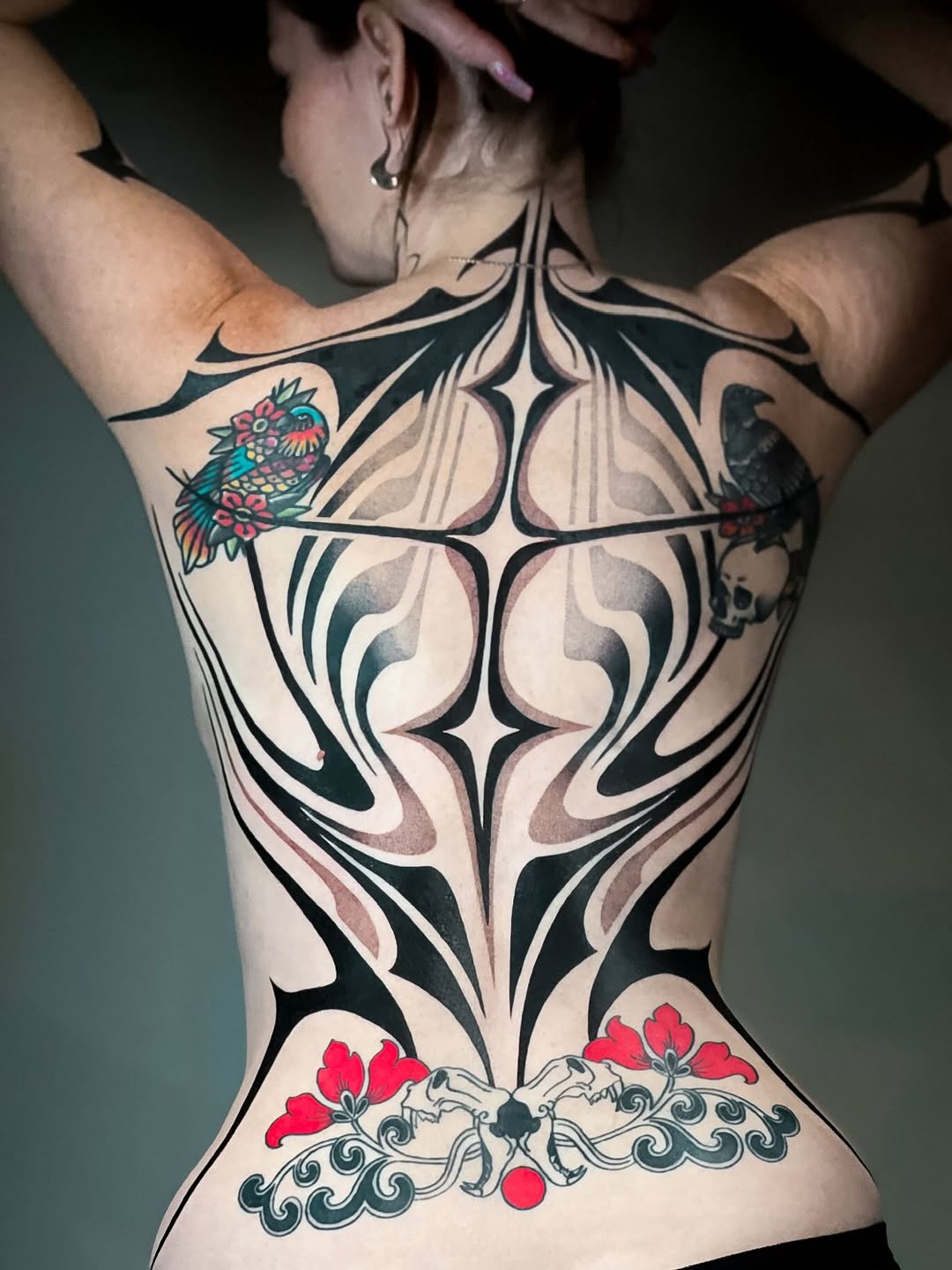 Tattoo by @katnoirink โ blackwork, ornamental