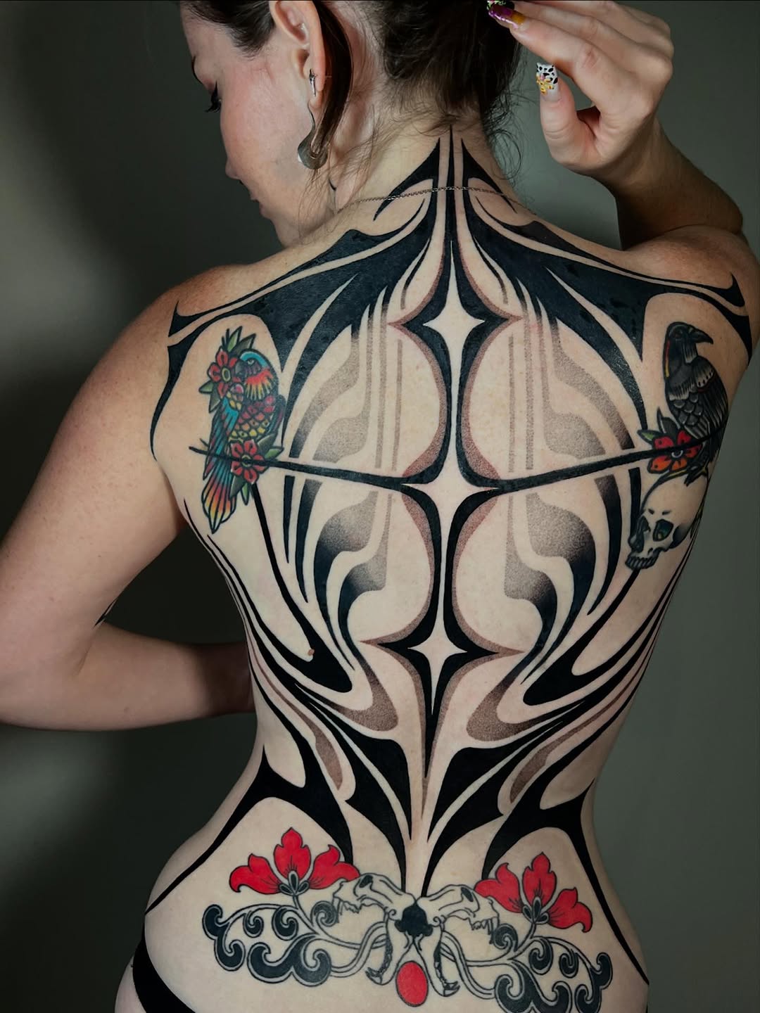 Tattoo by @katnoirink โ blackwork, ornamental