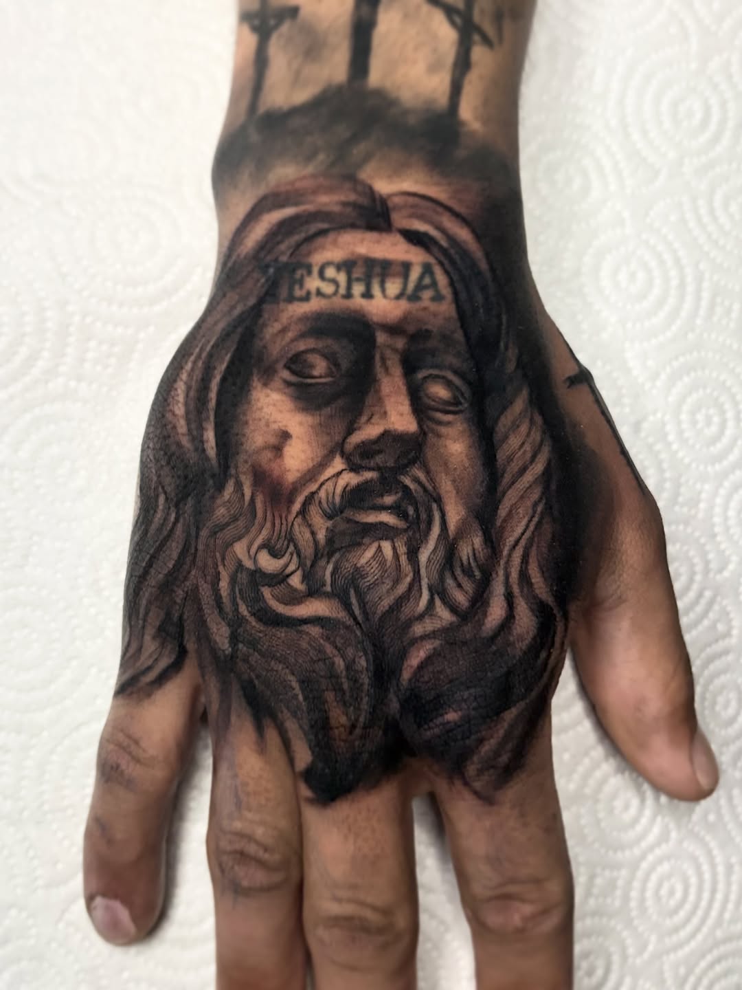 Tattoo by @messiastattooartist — black_and_grey, realism