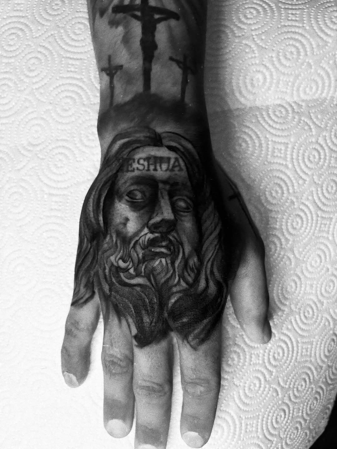 Tattoo by @messiastattooartist — realism, black_and_grey