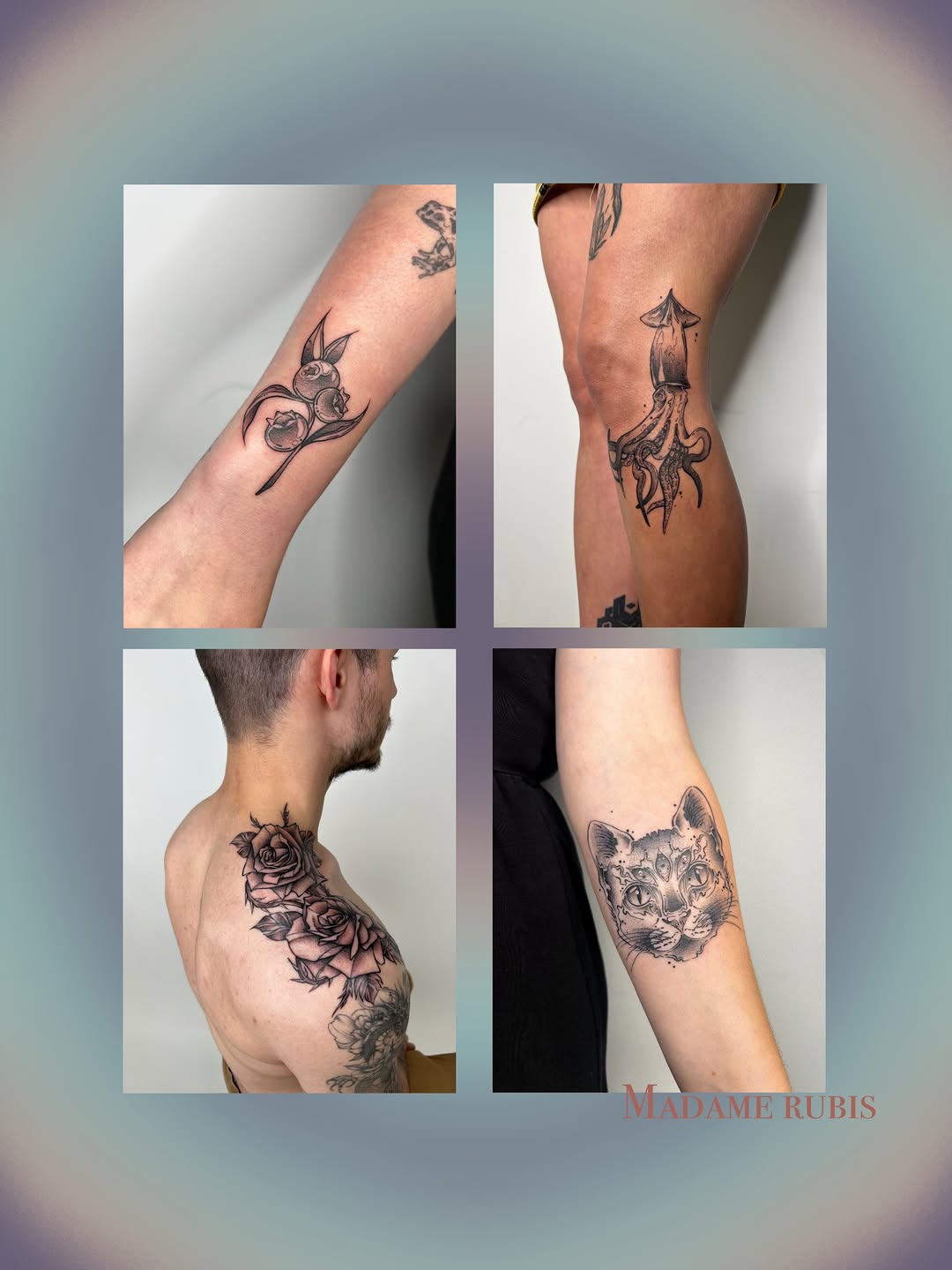 Tattoo by @madamerubis — black_and_grey, realism