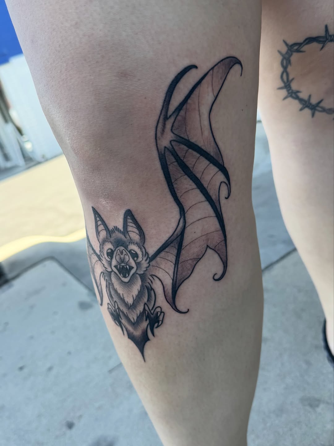 Tattoo by @sxmantha_jane — illustrative, black_and_grey