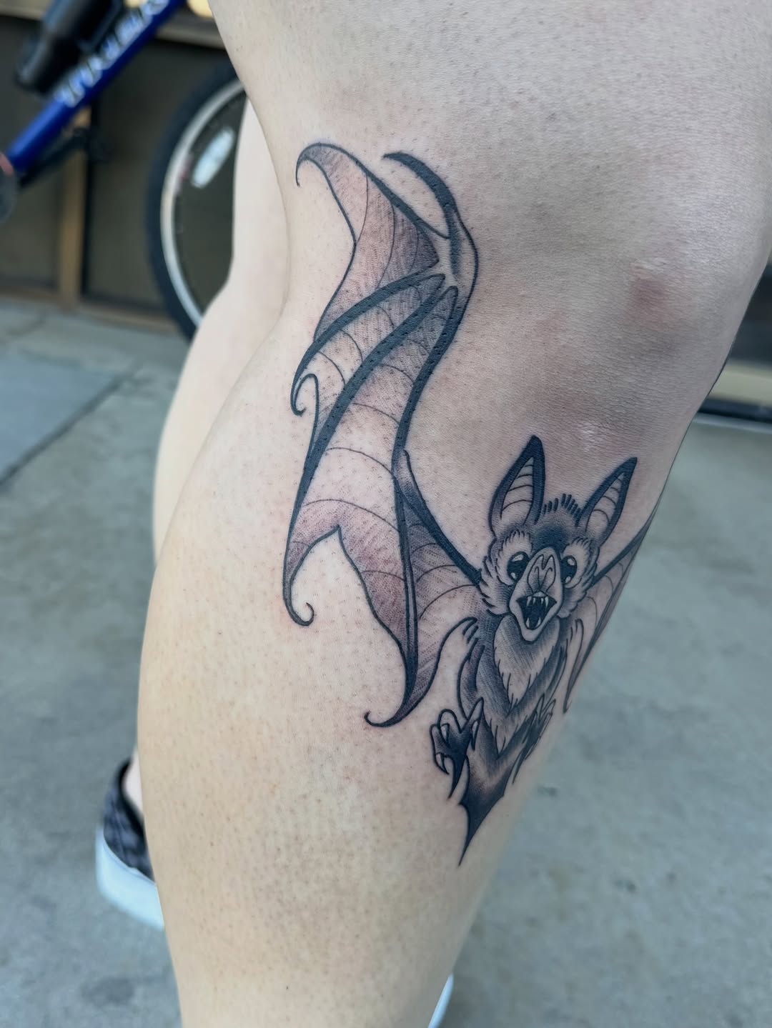 Tattoo by @sxmantha_jane — illustrative, black_and_grey