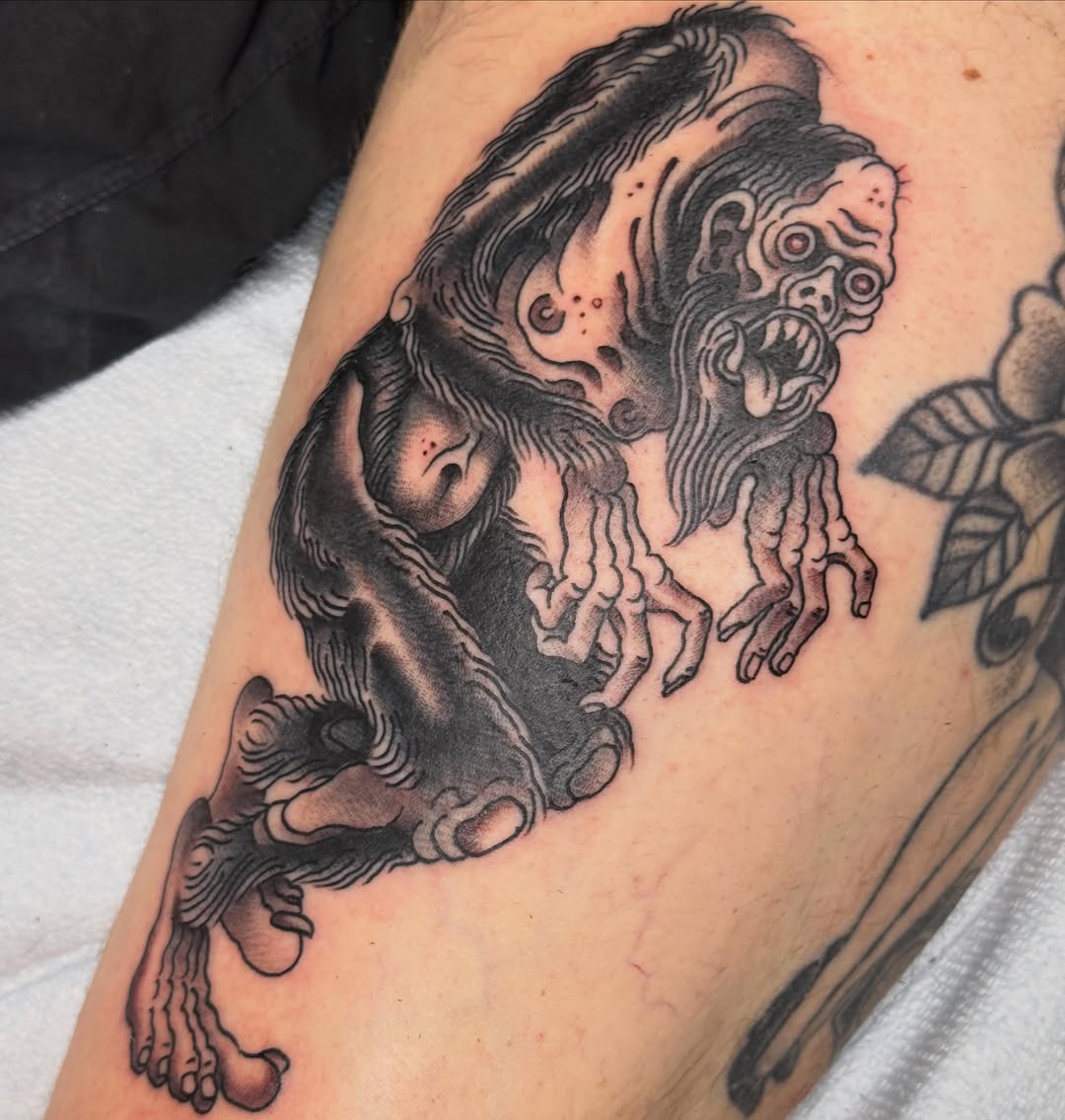 Tattoo by @dereknoble36 — american_traditional, dark_realism