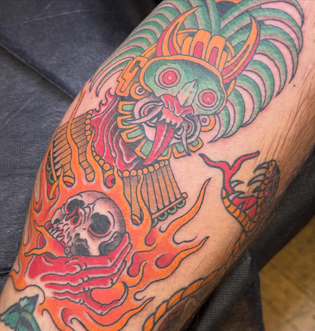 Tattoo by @dereknoble36 — american_traditional, neo_traditional
