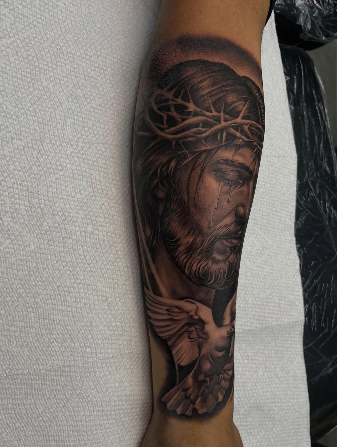 Tattoo by @_pinaink — realism, black_and_grey