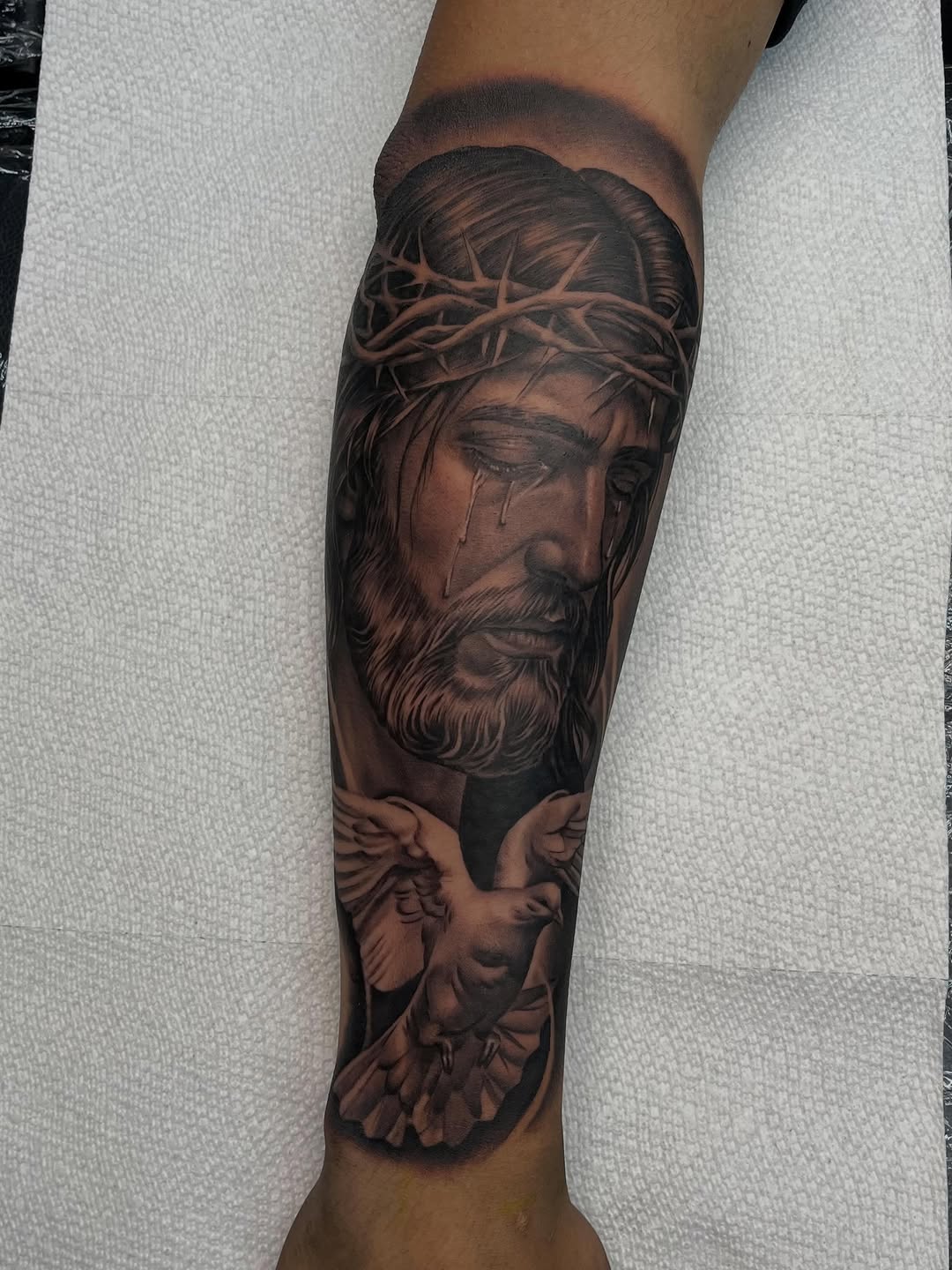 Tattoo by @_pinaink — realism, black_and_grey