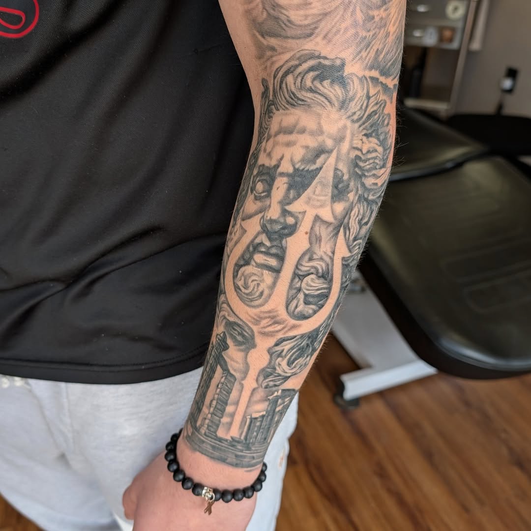Tattoo by @tattoosbyvicca — realism, black_and_grey