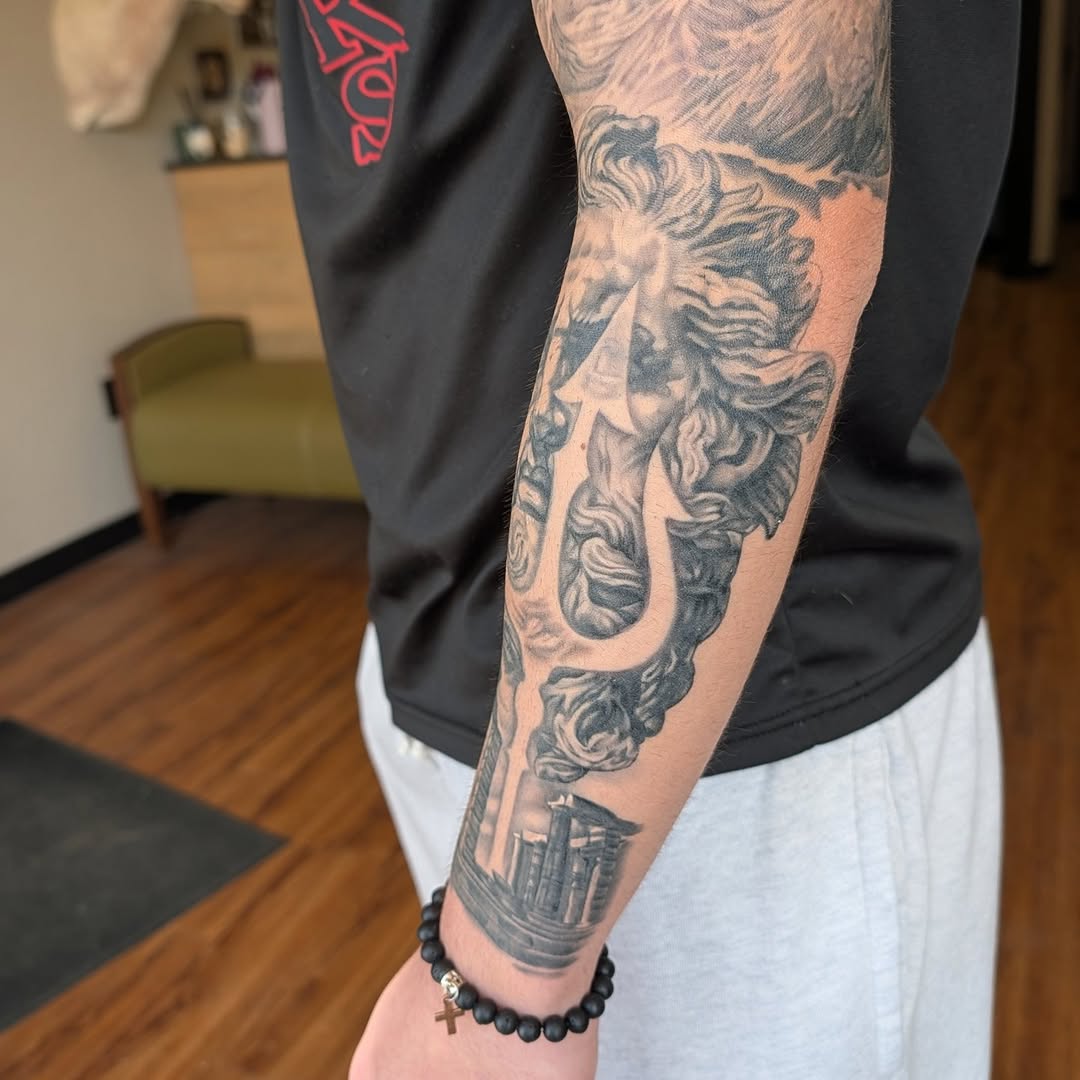 Tattoo by @tattoosbyvicca — black_and_grey, realism